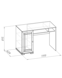 Гостиная Шерлок 15 Стол письменный 1199х609х815